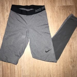 Nike Pro Cool Leggings Grey Size S